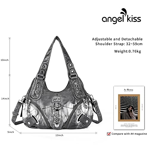 Image of Angelkiss Hobo Purses and handbags for Women Satchel Handbag Women Purses Large Daily Shoulder Bags