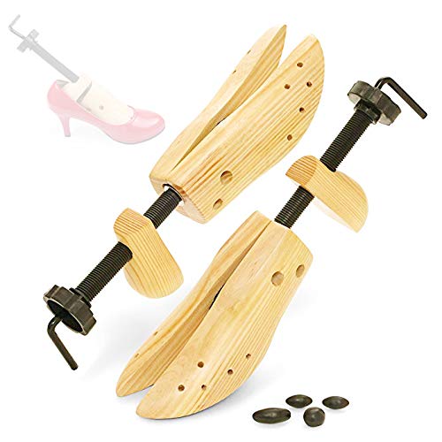 Preisvergleich Produktbild HJJH Paar Premium Professional 2-Wege Schuhspanner, Länge und Breite verstellbar, Holzschuhspanner für Männer oder Frauen, für breite Füße, Ballen oder Hornhaut,L
