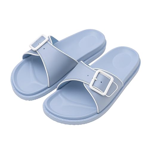 صندل منزلق من رومبا لايت بتصميم بسيط نسائي، بيبي أزرق، مقاس ...