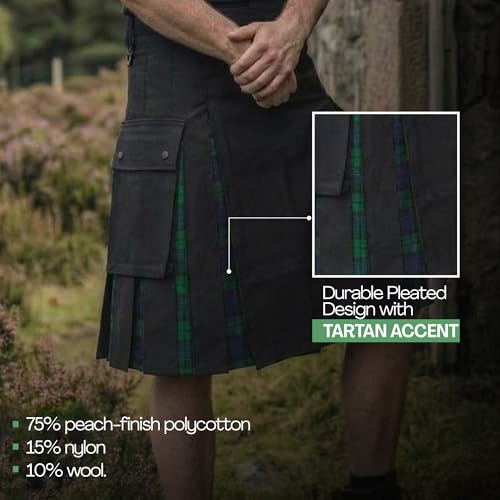 Image of UFS Kilts- Utility Kilt for Men Cotton & Tartan Size 30-66''