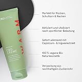 CBD Wärmende Salbe mit Soforteffekt | Hochdosierte Hanfcreme | Extra stark | Cannabis-Aktiv-Gel mit 500mg Cannabidiol, Chili & Ingwer | 100% vegan | CBDVITAL