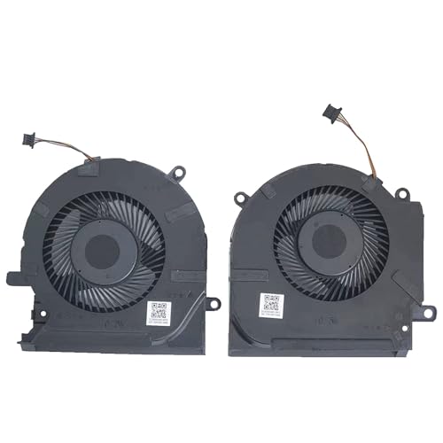 Image of Fan Compatible For - CPU GPU Fan Pair - Hp Omen 15-EN1035UR, 15-EN1036AX, 15-EN1036NL, 15-EN1036UR, 15-EN1037AX (12-Volts) Laptop Cooling Fan Cooler Replacement
