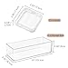 MEAJOIN 15 Pcs Clear Travel Jewelry Cases with Storage Box Plastic Jewelry Organizer Protective Container for Bracelets, Necklaces, Earrings, Powder Puff, Press-on Nails