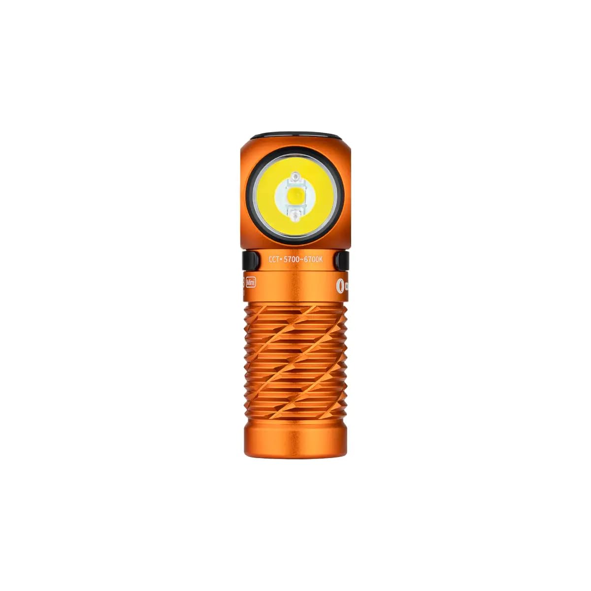 OLIGHT Perun 3 Mini Kit LED Stirnlampe 1250 Lumen wiederaufladbare Kopflampe mit 5000 mAh Ladecase, 60 Tage Akkulaufzeit, 5 Weißlicht- & 3 Rotlicht-Modi, Ideal für Camping, Angeln, Notfall Orange