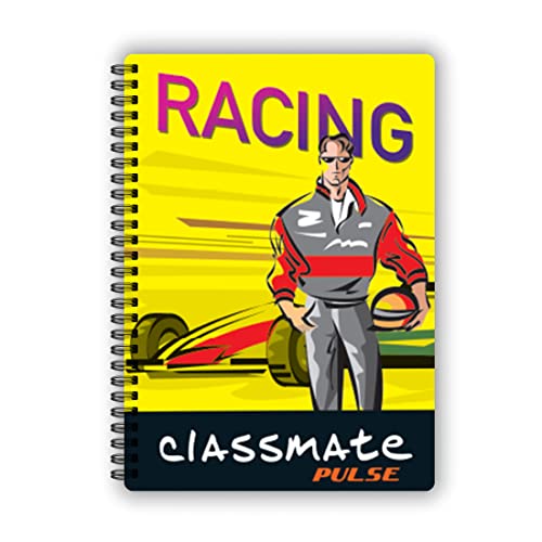 Image of Classmate - Notebook | 72 Pg | | 24.0cm x 18.0cm | Pack of 4 | Ruled Notebook for School Students & Pulse Single Subj Spiral Notebook-Pack Of 1||200 Pg|24.0Cm X 18.0Cm|Attractive Cvr Designs|Sft C...