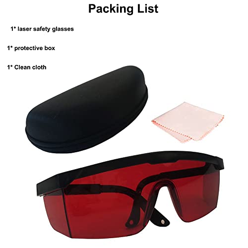 190Nm To 560Nm Laser Safety Glasses, Od4+ Laser Glasses Eye Protection, Adjustable Temples Laser Hair Removal Goggles For Treatment Cosmetology Operator For Blue Light Sanitize,Dental Operation #TOP7