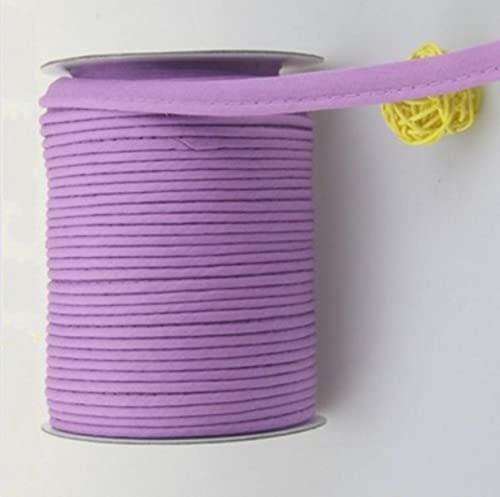 Vovolo Premium Quality 50Yards Crafts Maxi Piping Trim, 1/2" Inches Wide Single Fold Bias Tape, Welting Cord, Cotton Polyester Mixed For Sewing, Trimming, Upholstery (23- Light Palevioletred) #TOP3