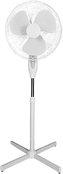 Optimus F-1650WH 16 inches oscillating Pedestal Stand Fan, 21.3 x 21.3 x 49.2, White