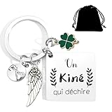 YZLPLP Cadeau Kiné Personnalisé Collègue Ami de Travail Porte clef...