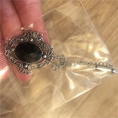 Broche de cadena para traje de hombre con borla elegante 4