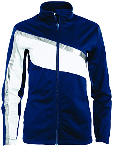 Augusta Sportswear Women's Aurora Jacket, Navy/White/Metallic Silver, Xx-Large #TOP3