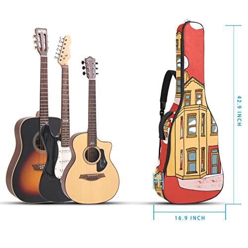 Cute House Étui de protection rembourré pour guitare acoustique classique, Multicolore 07, 42.9×16.9×4.7 in, Organiseur… - Les Beatles, Paul McCartney, John Lennon, RIngo Starr, George Harrison Cute House Étui de protection rembourré pour guitare acoustique classique, Multicolore 07, 42.9x16.9x4.7 in, Organiseur… – Image 6