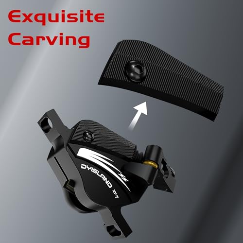 image for DYISLAND XT-7 Hydraulic Disc Brakes Calipers,Line Pulling/Cable Actuat