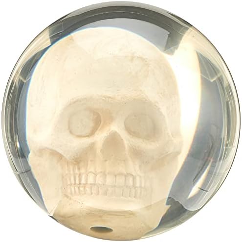 Bowlerstore Clear Skull Bowling Ball, Clear, 14