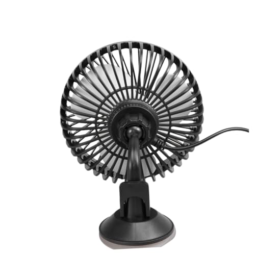 Veemoon 24V USB Car Cooler Fan Adjustable Strong Wind Cooling Device for Vehicle Interior Easy Installation Durable Design for Summer Travel Black