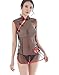 Lucky2Buy Women's Floral Embroidery Cheongsam Lingerie Badydoll Chemise Costume Set with T-Pack