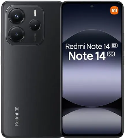 Smartphone Xiaomi Redmi Note 14 5G NFC Midnight Black (Preto) 8GB RAM 256GB ROM