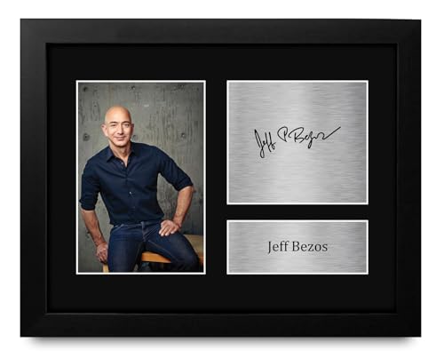 Jeff Bezos Signed Autograph Picture