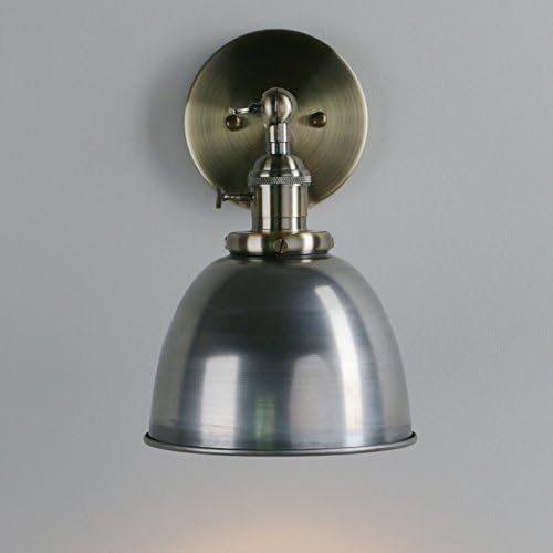 Pathson Industrial Vintage Metal Light Shade Loft Bar Kitchen Sconce Wall Light Lamp Lighting Fixture E27 (Varnish)
