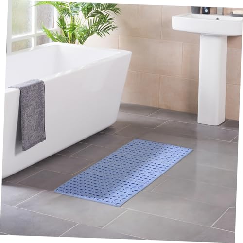Alfombrilla de ducha flexible TOPBATHY antideslizante gris para baño de diseño rectangular 6