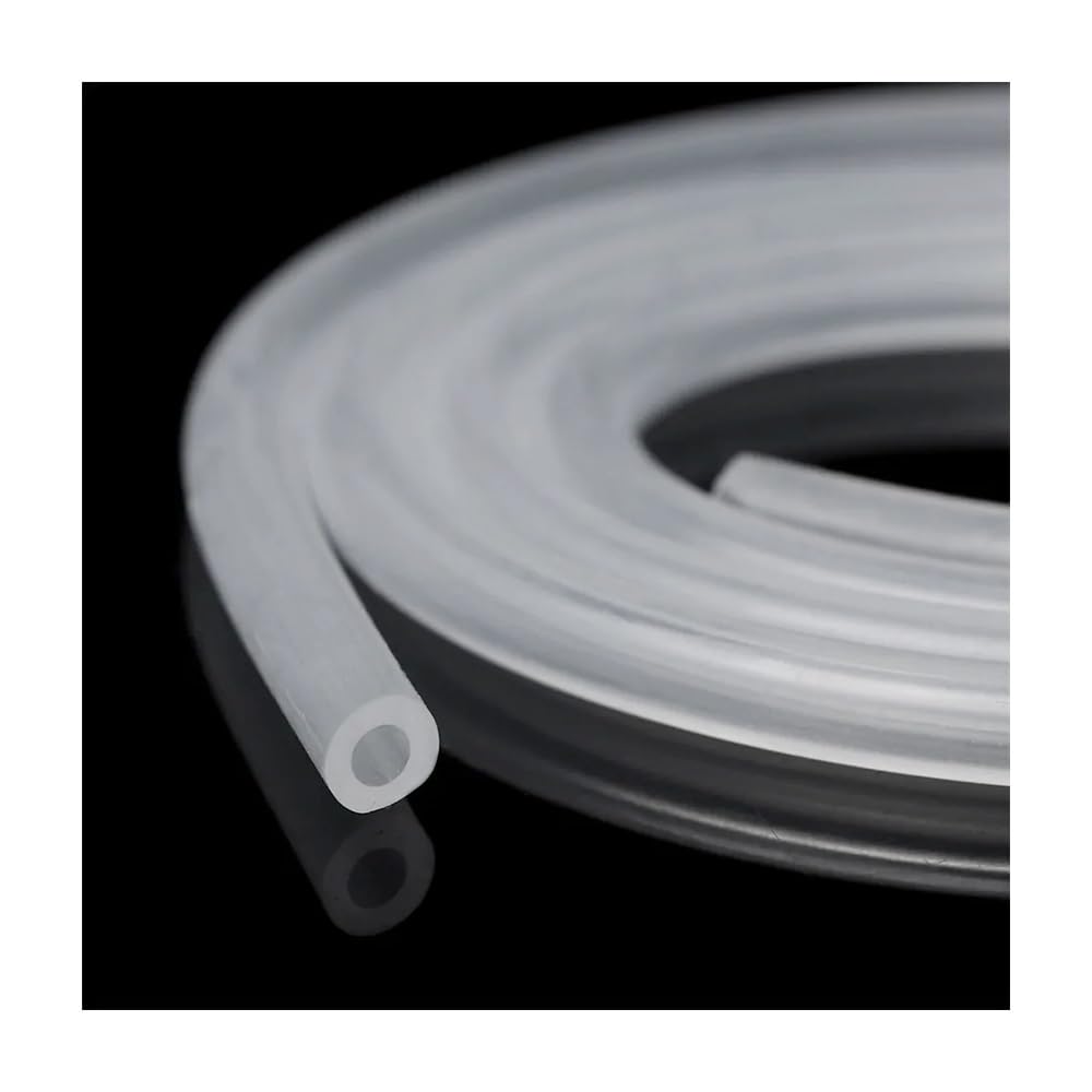 Manguera de silicona de grado alimenticio de 1 metro: transparente, resistente a altas temperaturas, apta for cerveza, leche, acuarios y más.(16x21mm)