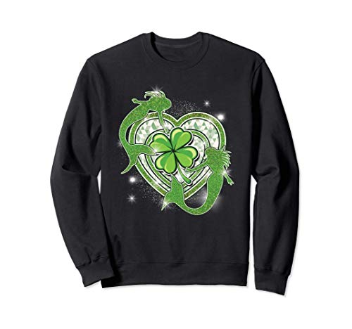 St Patricks Day Women Mermaid Mom Lucky Shamrock Squad Girls Sudadera