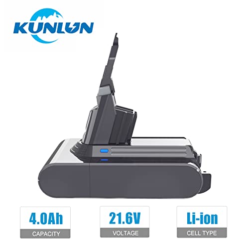Kunlun V7 Replacement Battery 21.6V Compatible For V7 Battery V7 Animal V7 Absolute V7 Motorhead Pro V7 Trigger V7 Fluffy V7 Hepa Li-Ion Sv11 Battery [Only Fit For V7 Series] #TOP2