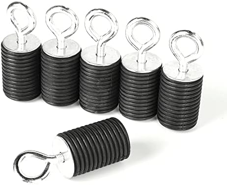 Bevel Engineering Tie Down Anchors, Compatible with Polaris Ranger/General- Set of 6 Anchors ATV Improved 2" Long Anchors for 1 7/16" Diameter