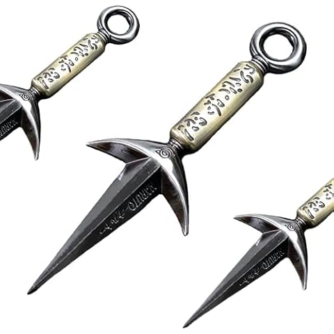 DBKJ 9.45inch Namikaze Minato Cosplay Metal Sword Crafts Model Keychain Collection Pendant Ornaments Gift Toys (Grey) Cover