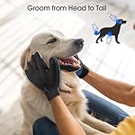 Upgrade Efficient Pet Hair Remover Gloves - Gentle Shedding Brushes for Dogs, Cats & Horses with Long and Short Hair - 1 Pair (Blue) - Image 4
