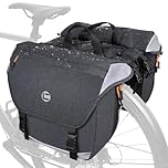 NDakter Bike Panniers, 35L Waterproof Panniers Bike Bags for Rear Rack, Expandable Double Bicycle Trunk Bag with Reflective Strips,E-Bike Panier Bag for Commute and Mountain Cycling Travel