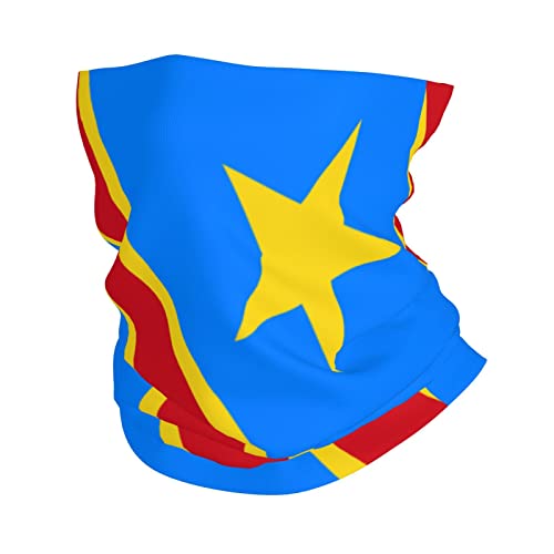 Balaclava de la República Democrática del Congo con Estampado Doble Lado para Hombres y Mujeres, Mascarilla Facial Transpirable, Pañuelo de Cuello, Bandana, Cubreboca, Blanco miniatura 2