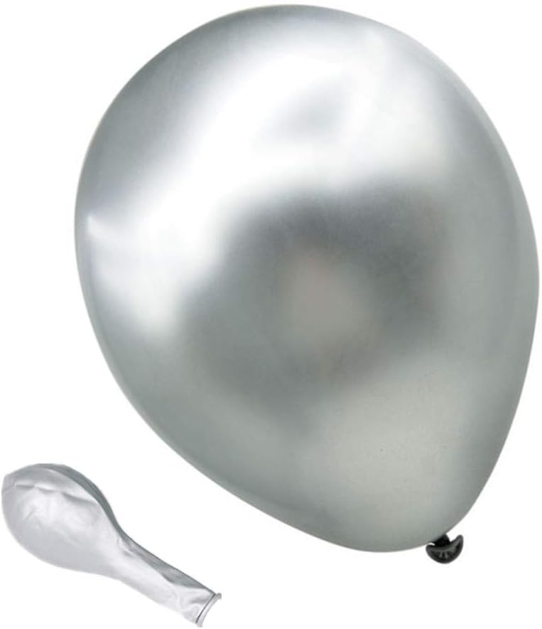 TRIXES Pack of 10 Metallic Latex Balloons, 12inch -Chrome Effect - Image 5