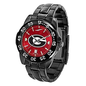 SunTime Men’s Georgia Bulldogs Fantom Sport Watch Anochrome