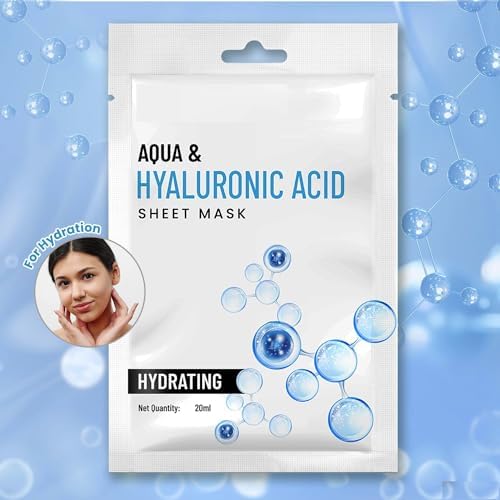 Image of Aqua Illuminating Sheet Mask | Serum-infused Sheet mask | Minimises open pores | Control excess oil | 20ml (pack of-6)