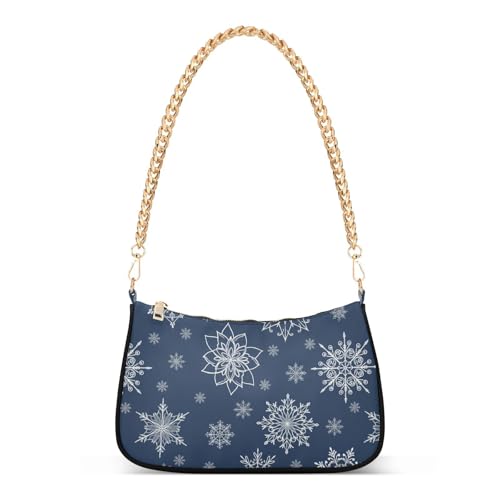 Sac à main imprimé flocons de neige GuoChe pour organiser facilement toutes vos affaires