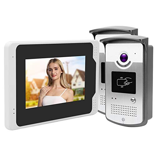 Video Türklingel 7in 1080P WiFi Grafikkarte Türklingel 1080P Auflösung HD-Kamera mit 110 Grad Betrachtungswinkel(European regulations)