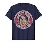 Disney Beauty And The Beast Circle Belle With Roses T-shirt