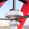 Free Energy 600w Vertical Wind Turbine Generator 3 Blades 12v 24v 48v 300RPM with MPPT Controller for Home Factory Use (12V with Controller, Green)