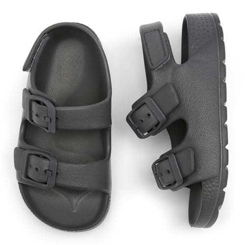 Image of ChayChax Toddler Boys Girls Double Buckle Sandals Children's Adjustable Back Strap Water Sandal