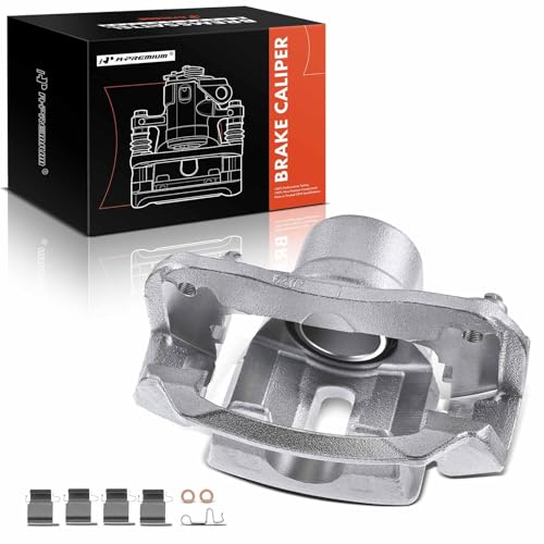 A-Premium Disc Brake Caliper Assembly with Bracket Compatible with Select Toyota Models - Highlander 2001 2002 2003 2004 2005 2006 2007, L4 2.4L, V6 3.0L, V6 3.3L - Front Left Driver Side by A-Premium - Used condition - US$38.72
