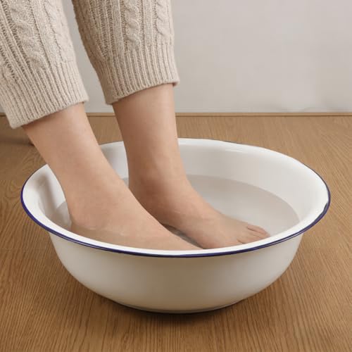 2 pzas Bañeras Esmaltadas para Pies Retro Multiusos miniatura 6