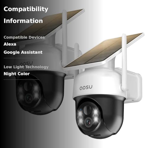 AOSU Solar Wireless Outdoor Camera