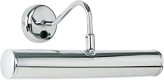 1 Light Switched Picture Light Size: 15 cm H x 33.5 cm D, Finish: Polished Chrome