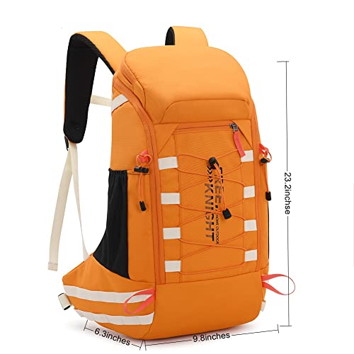 Miniatura 8 de Bseash Mochila De Senderismo Impermeable Ligera De 40l Con Cubierta De Lluvia, Mochila De Viaje Para Deportes Al Aire Libre Para Acampar, Escalada, Esquí, Ciclismo