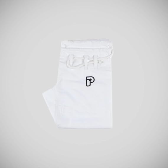 Progress Jiu Jitsu Academy Gi | Lightweight BJJ Gi with Free White Belt | BJJ Kimono for Men & Women | Tear-Resistant Jiu Jitsu Kimono for Training & Competition | Women's & Men's Kimono (White, A1L)