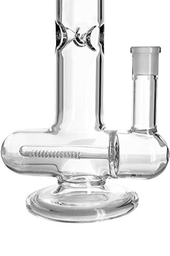 Heisenberg Inline Bong Glasbong mit Eisfach und Stemline Perkolator 18,8 Schliff NS19 (ohne Tree Perc) – Bild 5