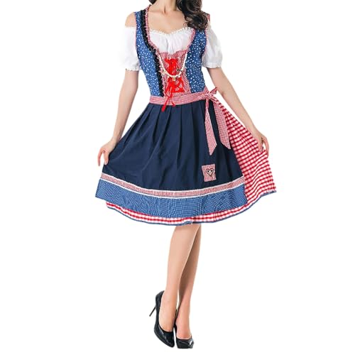 Robe traditionnelle respirante type dirndl femme pour rester fraîche en festival