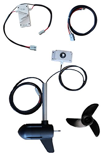 Caroute S400-48V 180LB Electric Boat Trolling Motor with Speed Controller 180 Pound Large Thrust Saltwater for DIY