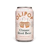 OLIPOP - Classic Root Beer Sparkling Tonic, Healthy Soda, Prebiotic Soft Drink, Aids Digestive Health, Contains Prebiotics & 9g of Plant Fiber, Caffeine Free, Low Calorie, Low Sugar, 12 oz